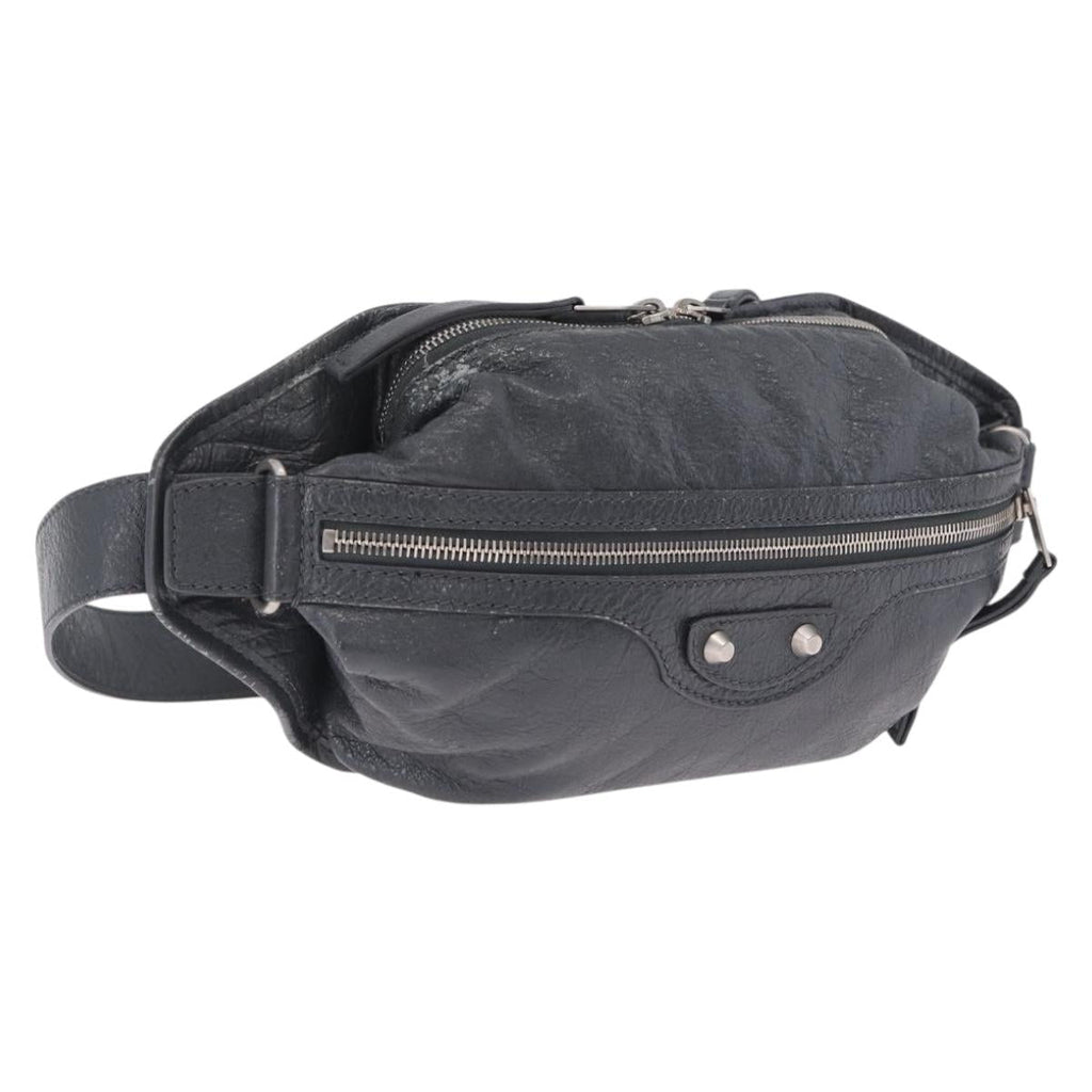 Balenciaga Body Bag Leather Gray 542013 Auth 213012A