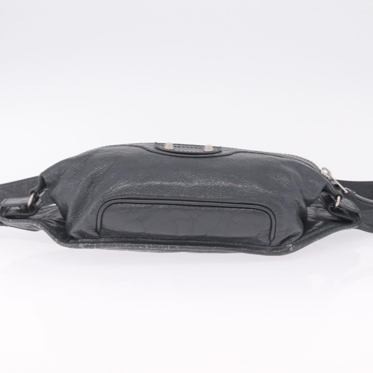 Balenciaga Body Bag Leather Gray 542013 Auth 213012A