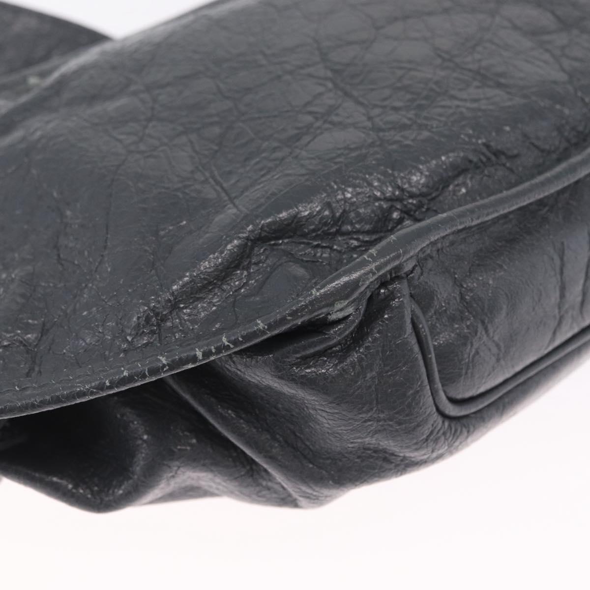 Balenciaga Body Bag Leather Gray 542013 Auth 213012A