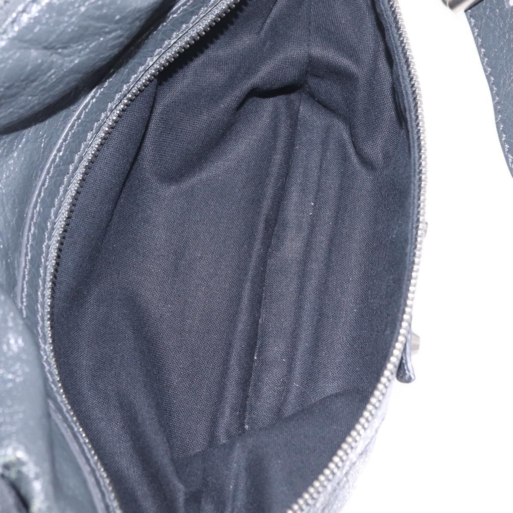 Balenciaga Body Bag Leather Gray 542013 Auth 213012A