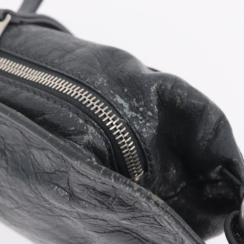 Balenciaga Body Bag Leather Gray 542013 Auth 213012A