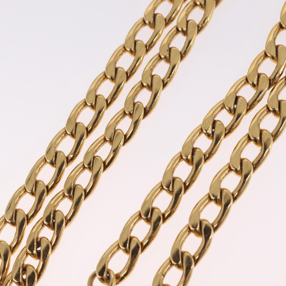 CHANEL Chain Belt metal 35.4"" Gold CC Auth 213052M