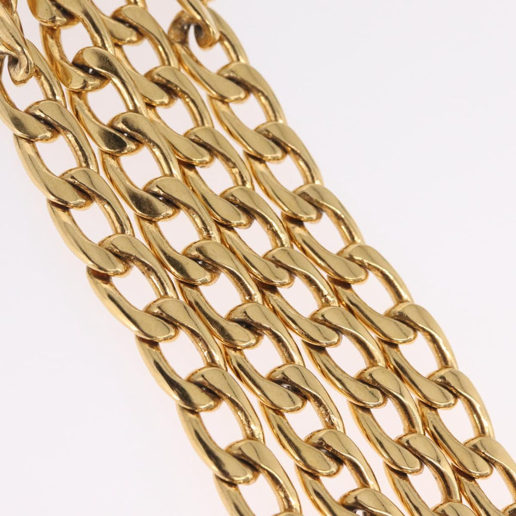 CHANEL Chain Belt metal 35.4"" Gold CC Auth 213052M