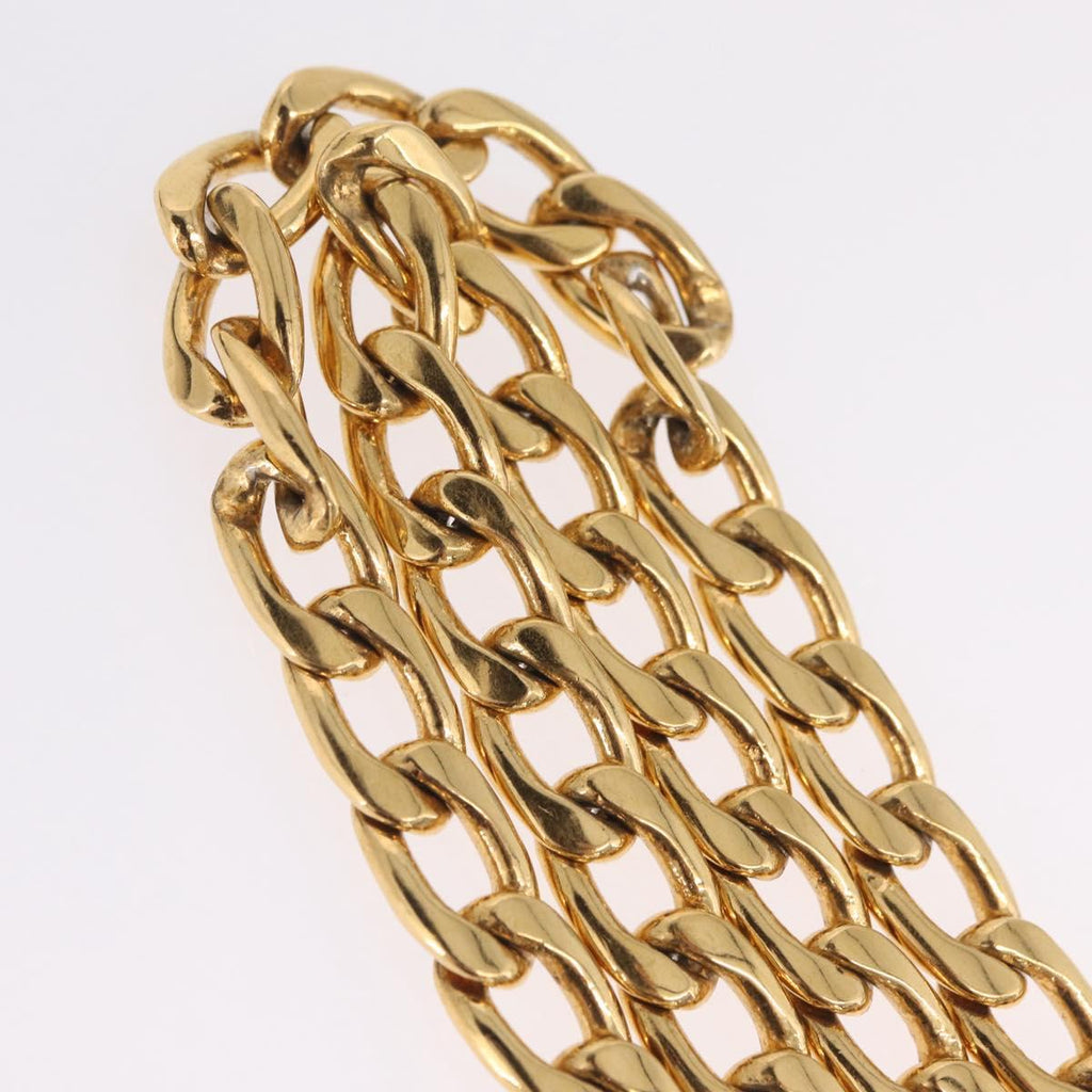 CHANEL Chain Belt metal 35.4"" Gold CC Auth 213052M