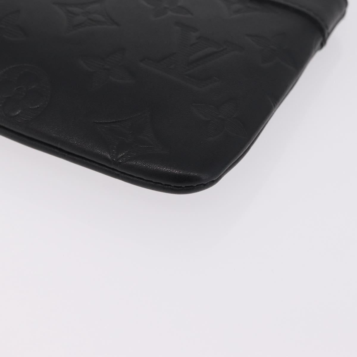 LOUIS VUITTON Monogram Shadow Pochette Discovery PM Black M44335 LV Auth 213135A