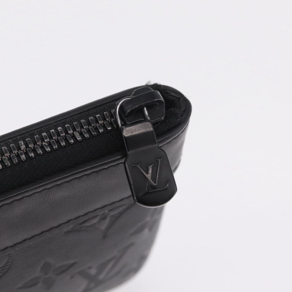 LOUIS VUITTON Monogram Shadow Pochette Discovery PM Black M44335 LV Auth 213135A