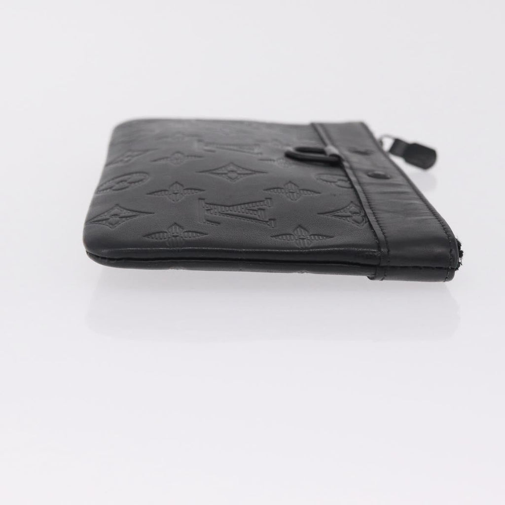 LOUIS VUITTON Monogram Shadow Pochette Discovery PM Black M44335 LV Auth 213135A