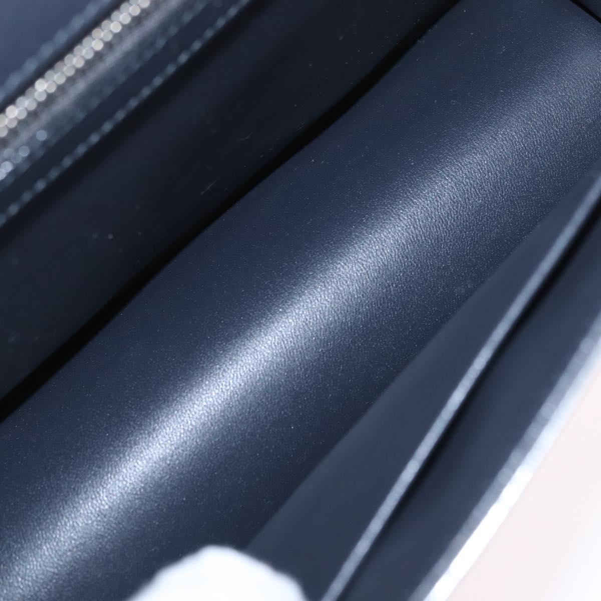 Christian Dior Diorama Chain Shoulder Bag Patent leather Silver Auth 213155V