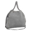 Stella McCartney Chain Falabella Bag Suede 2way Gray Gold 512064 Auth 213160V