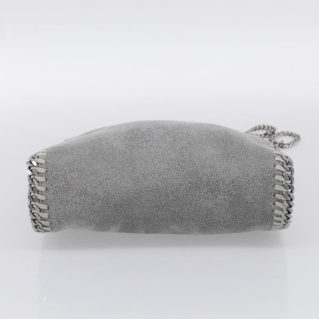 Stella McCartney Chain Falabella Bag Suede 2way Gray Gold 512064 Auth 213160V