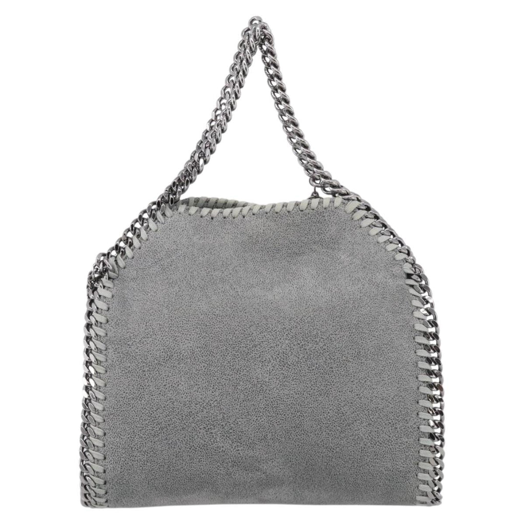 Stella McCartney Chain Falabella Bag Suede 2way Gray Gold 512064 Auth 213160V