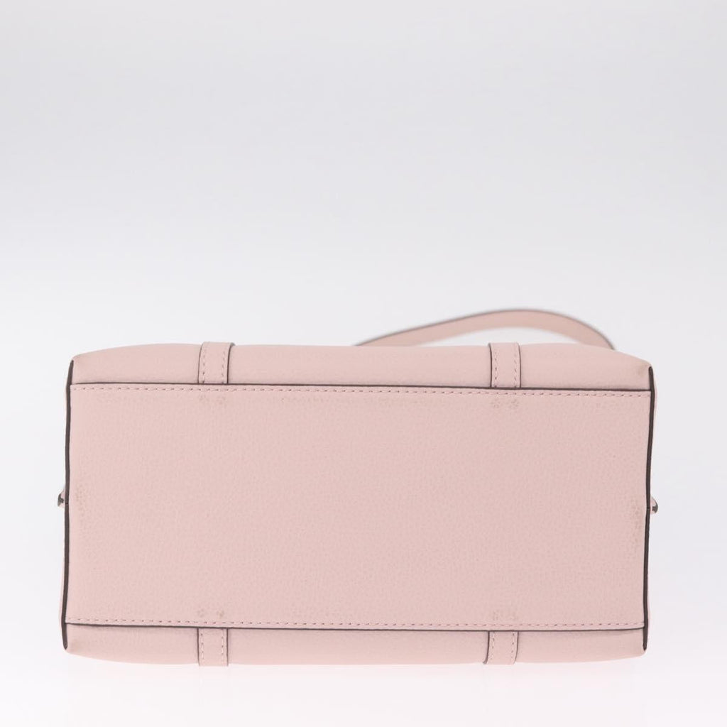 Tory Burch Perry Small Triple Compartment Bag Leather 2way Pink Auth 213162A