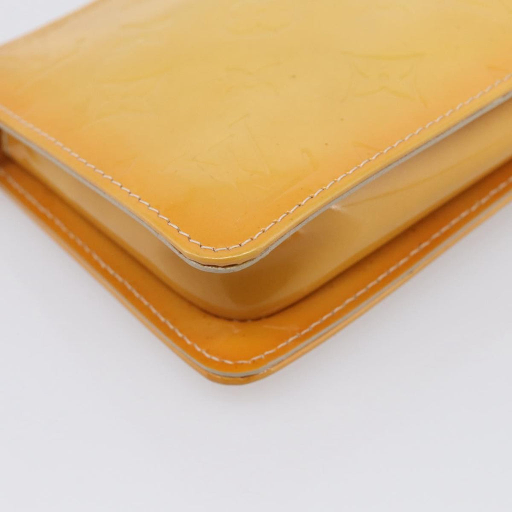 LOUIS VUITTON Monogram Vernis Lexington Pouch Beige M91010 LV Auth 213424A