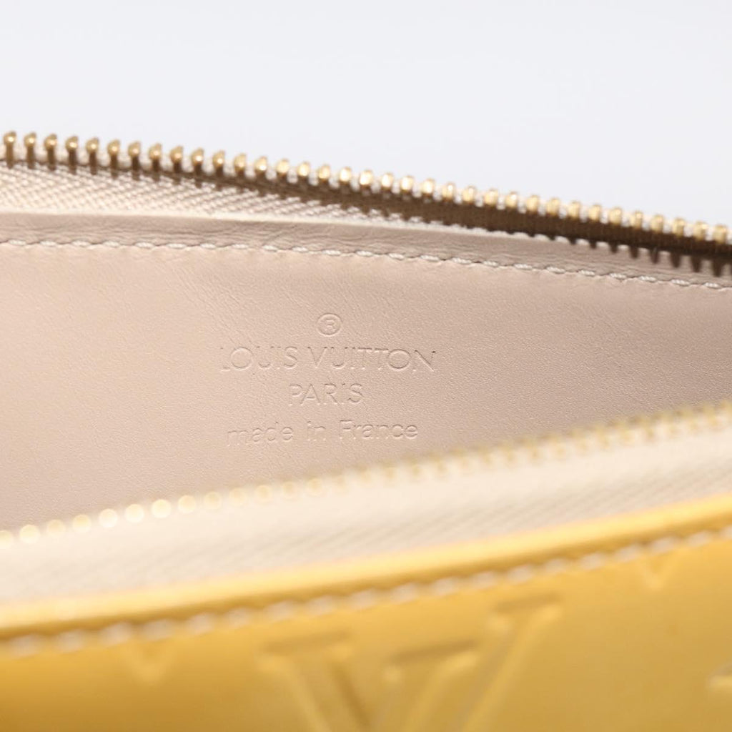 LOUIS VUITTON Monogram Vernis Lexington Pouch Beige M91010 LV Auth 213424A