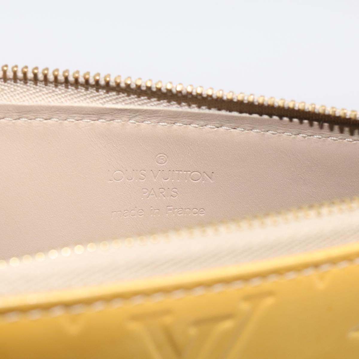 LOUIS VUITTON Monogram Vernis Lexington Pouch Beige M91010 LV Auth 213424A