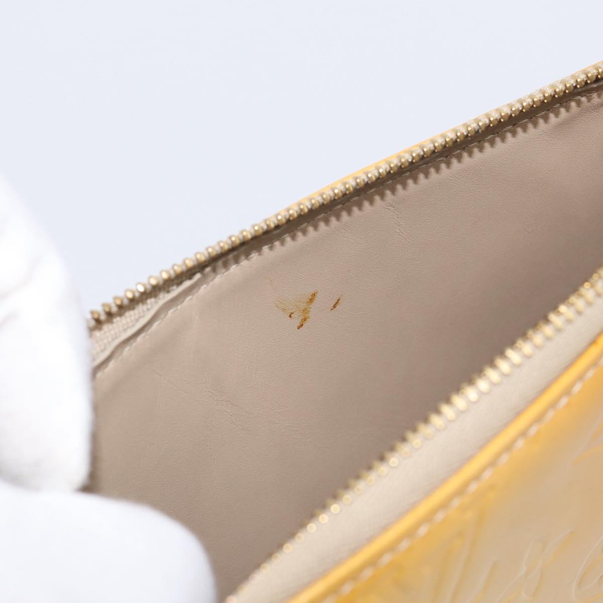 LOUIS VUITTON Monogram Vernis Lexington Pouch Beige M91010 LV Auth 213424A