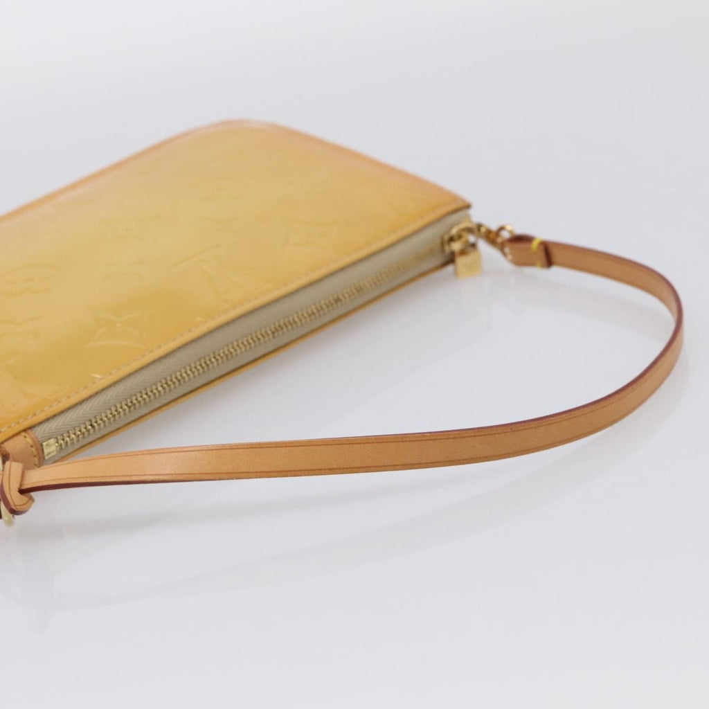 LOUIS VUITTON Monogram Vernis Lexington Pouch Beige M91010 LV Auth 213424A