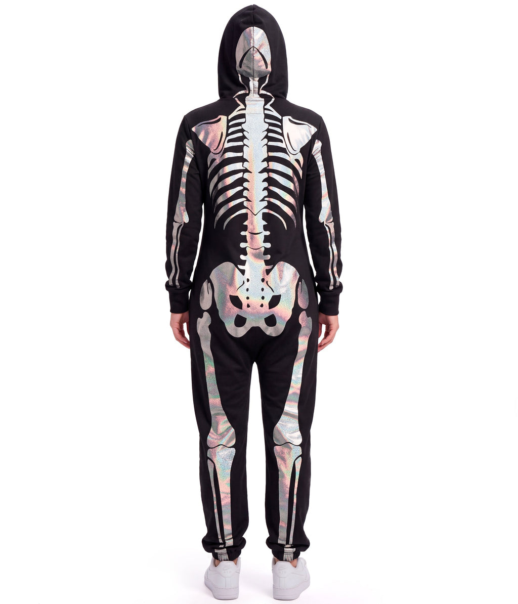 Women's Shimmer Skeleton Costume