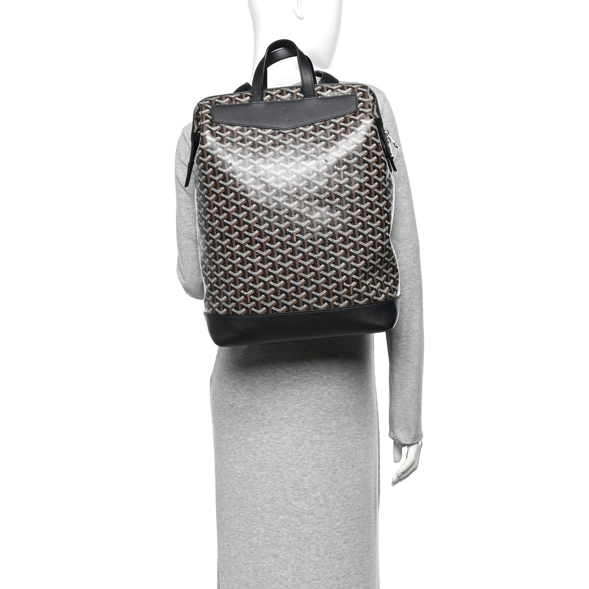 Goyardine Calfskin Cisalpin Backpack Black