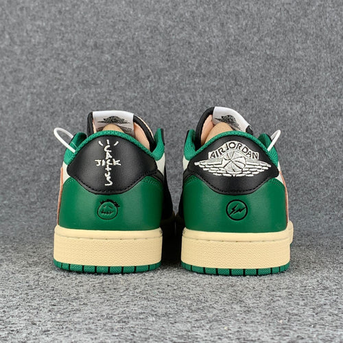 (Custom) Air Jordan 1 Low 'Black Green'