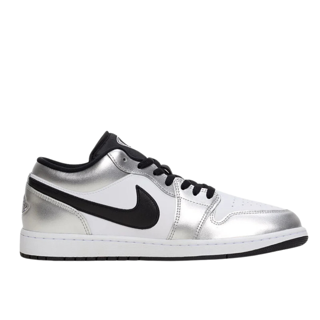 Air Jordan 1 Low SE Metallic Silver Tiempo - Men’s