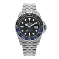 Stainless Steel 40mm Oyster Perpetual Date GMT Master Ⅱ Batgirl Watch 126710BLNR