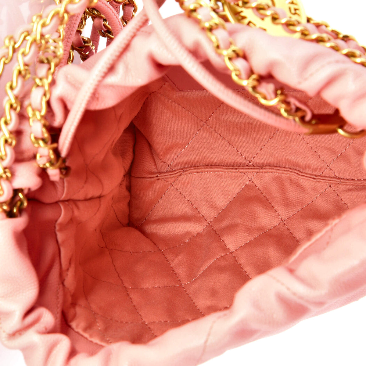 22 Chain Hobo Quilted Caviar Mini