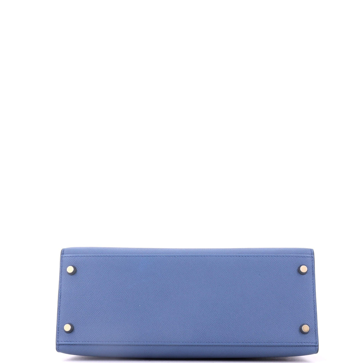 Kelly Handbag Bleu Agate Epsom with Gold Hardware 28