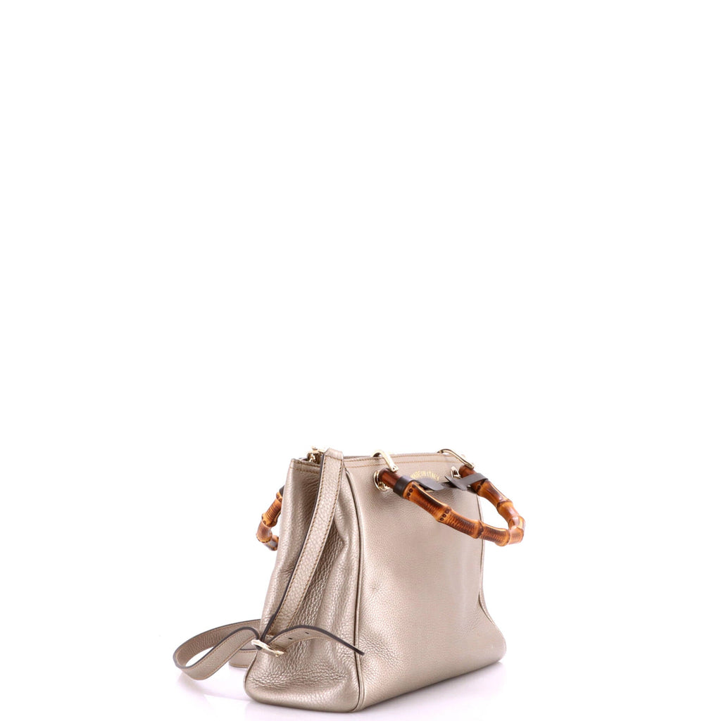 Bamboo Shopper Tote Leather Small