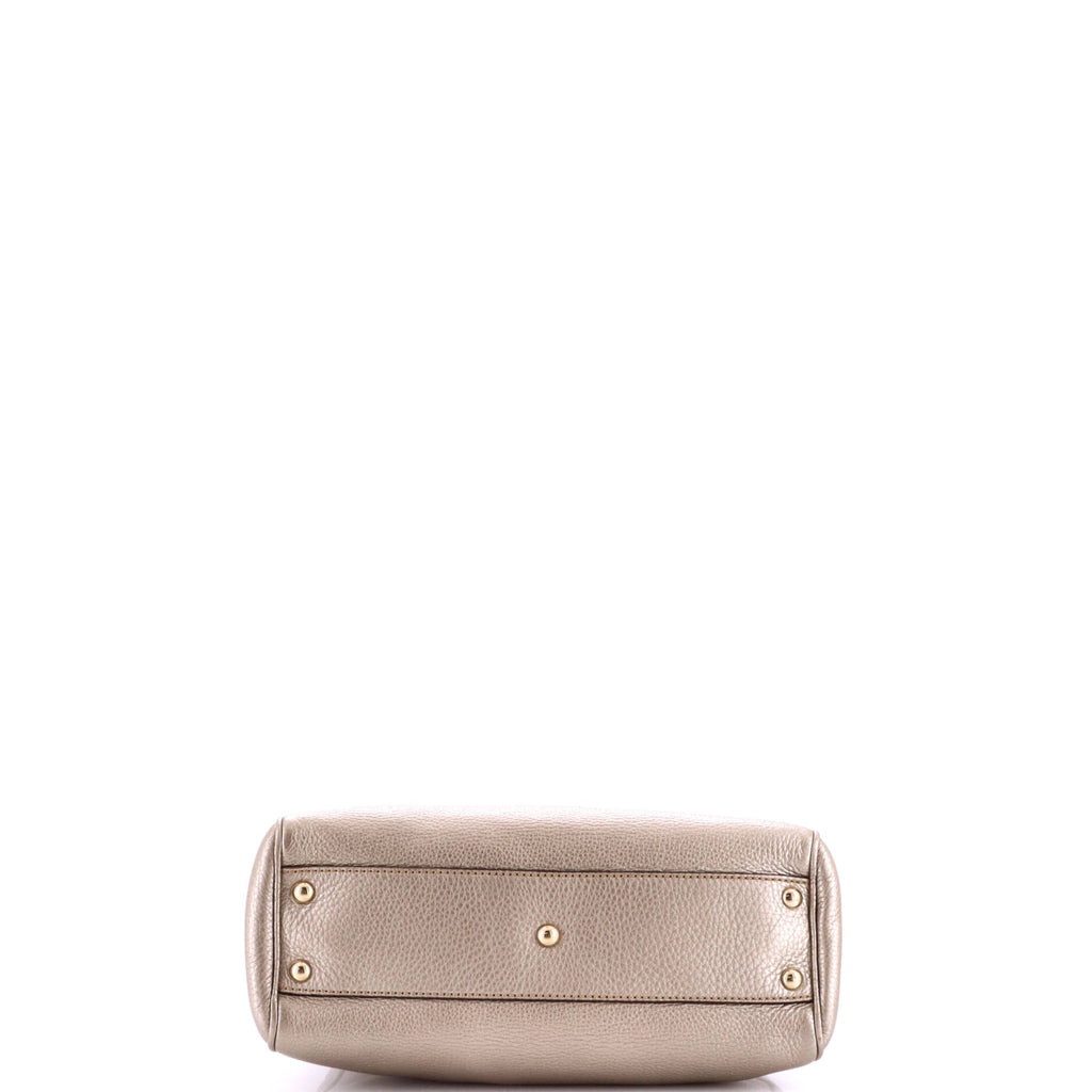 Bamboo Shopper Tote Leather Small