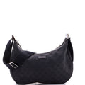 Saddle Zip Messenger Bag GG Canvas with Leather Medium