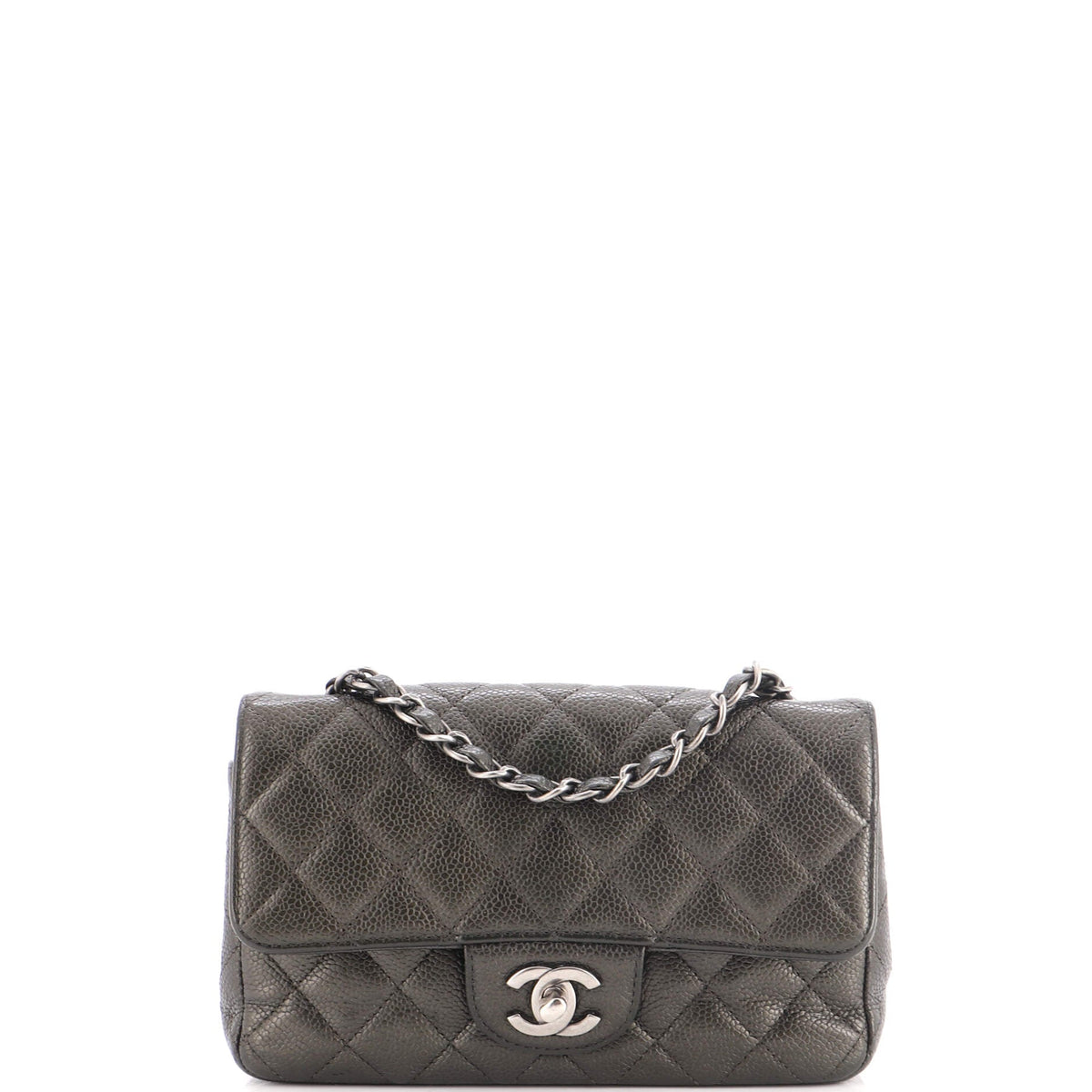 Classic Single Flap Bag Quilted Caviar Mini