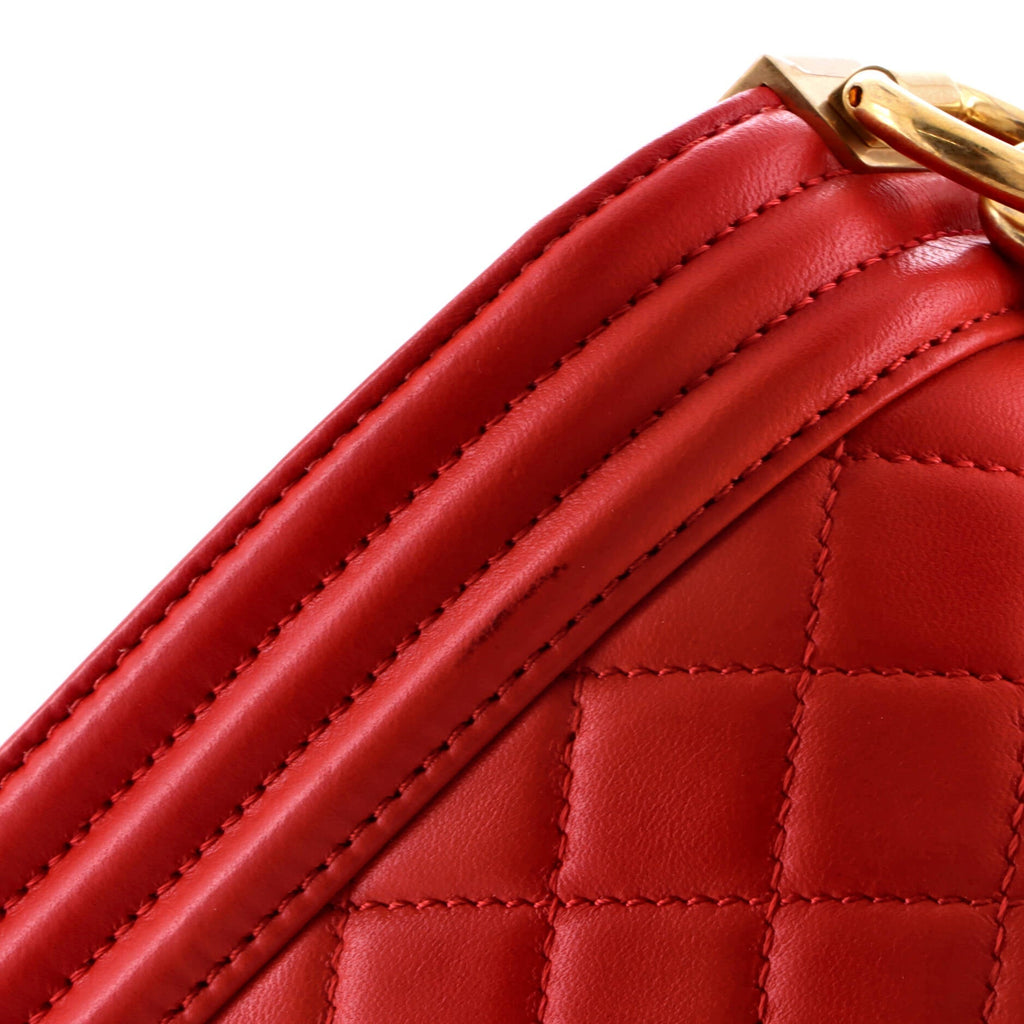 Boy Flap Bag Quilted Lambskin Old Medium