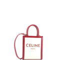 Vertical Cabas Tote Canvas with Leather Mini