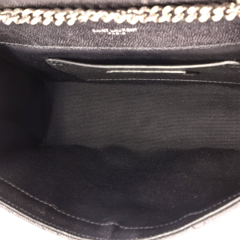 Classic Monogram Envelope Satchel Mixed Matelasse Leather Medium