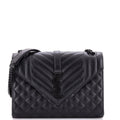 Classic Monogram Envelope Satchel Mixed Matelasse Leather Medium