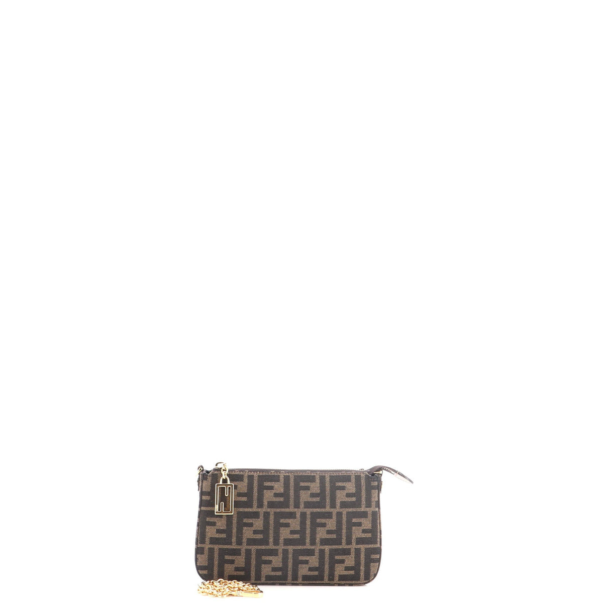 Baguette Pouch with Chain Zucca Canvas