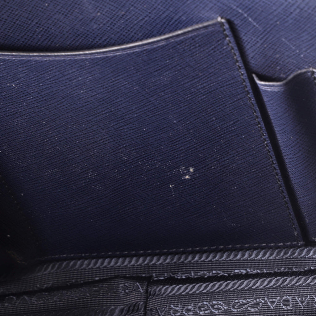 Zip Around Briefcase Saffiano Leather Large