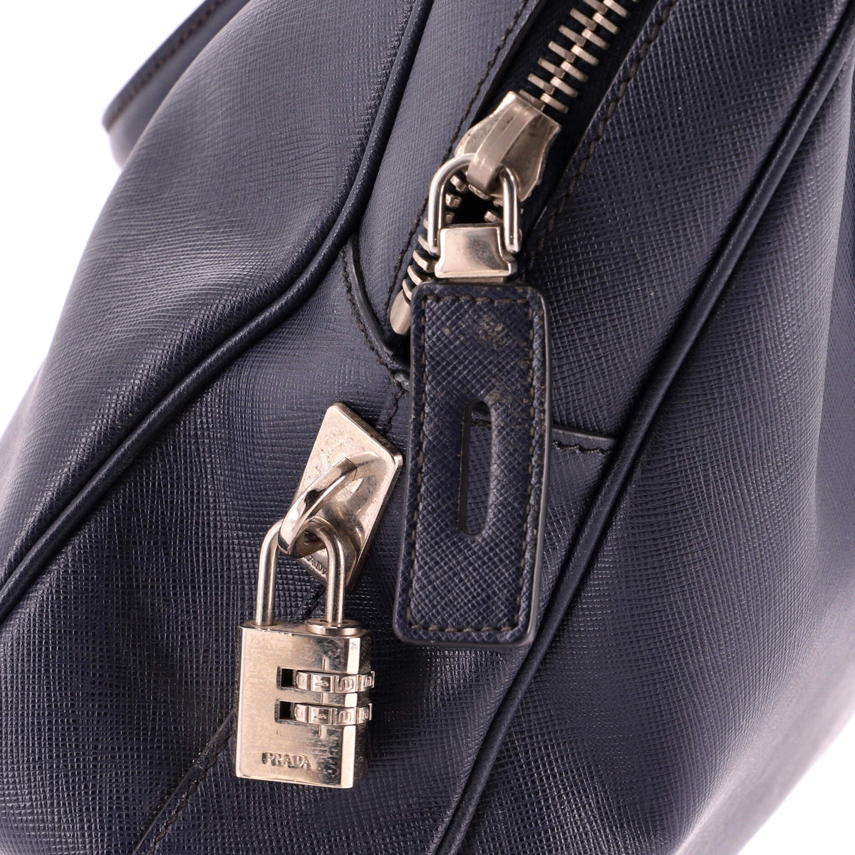 Zip Around Briefcase Saffiano Leather Large
