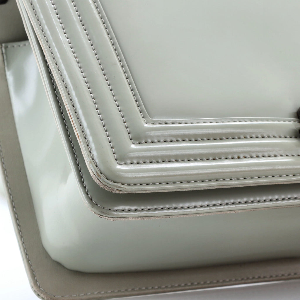 Reverso Boy Flap Bag Glazed Calfskin Old Medium