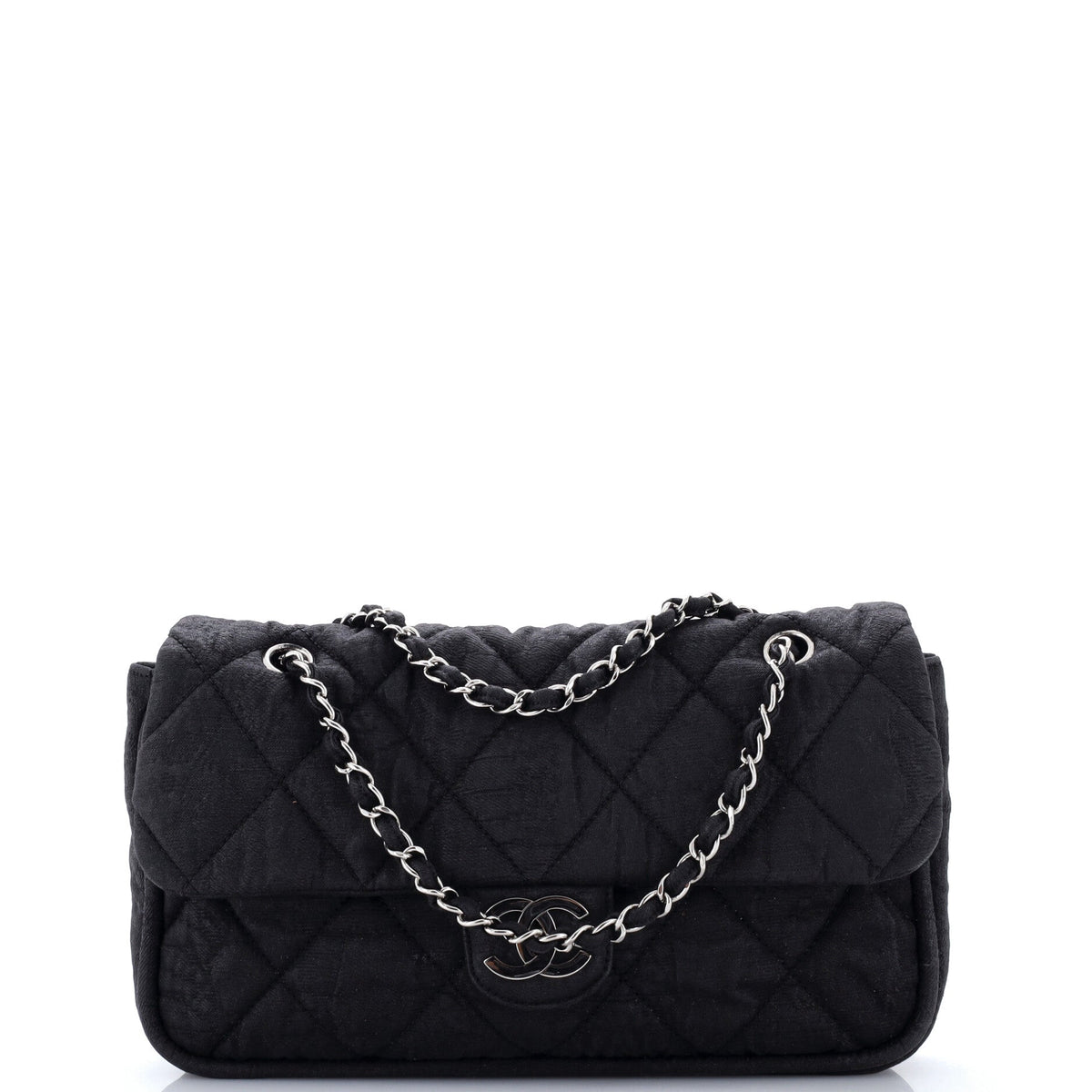 Le Marais Ligne Flap Bag Quilted Coated Canvas Medium