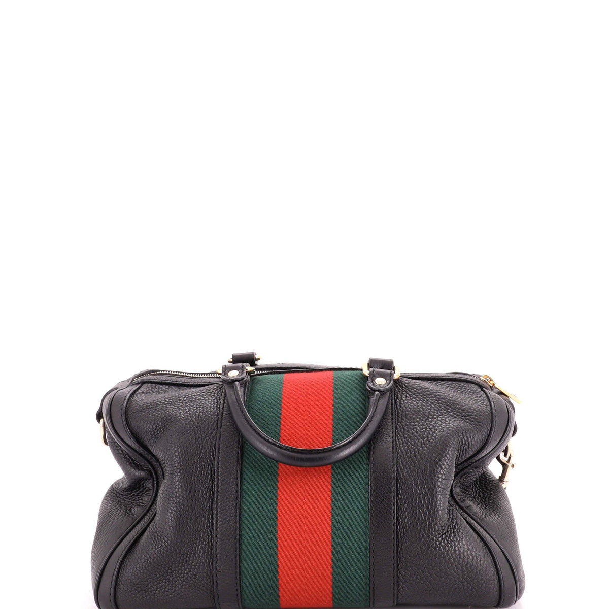 Vintage Web Boston Bag Leather Medium