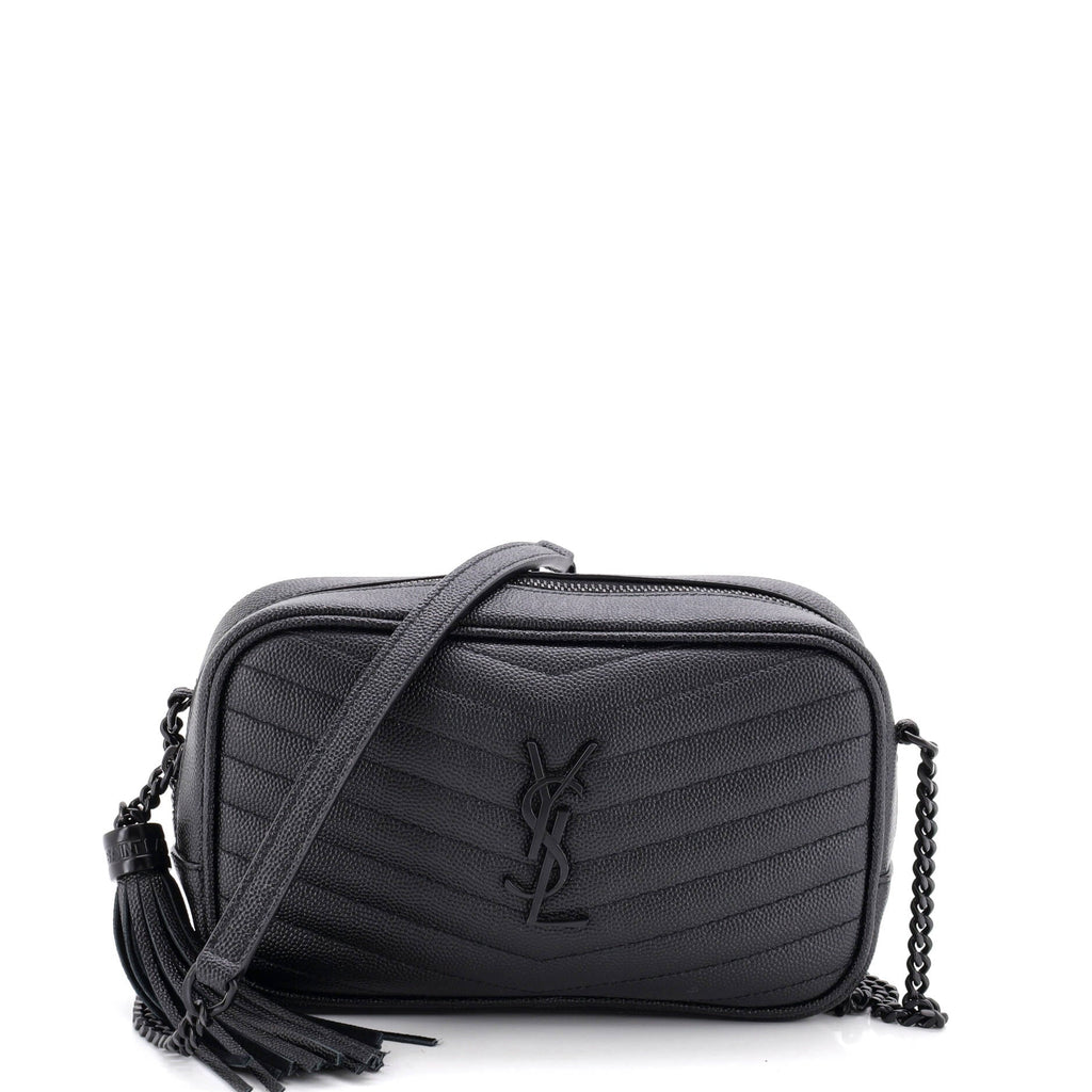 Lou Camera Bag Matelasse Chevron Leather Mini