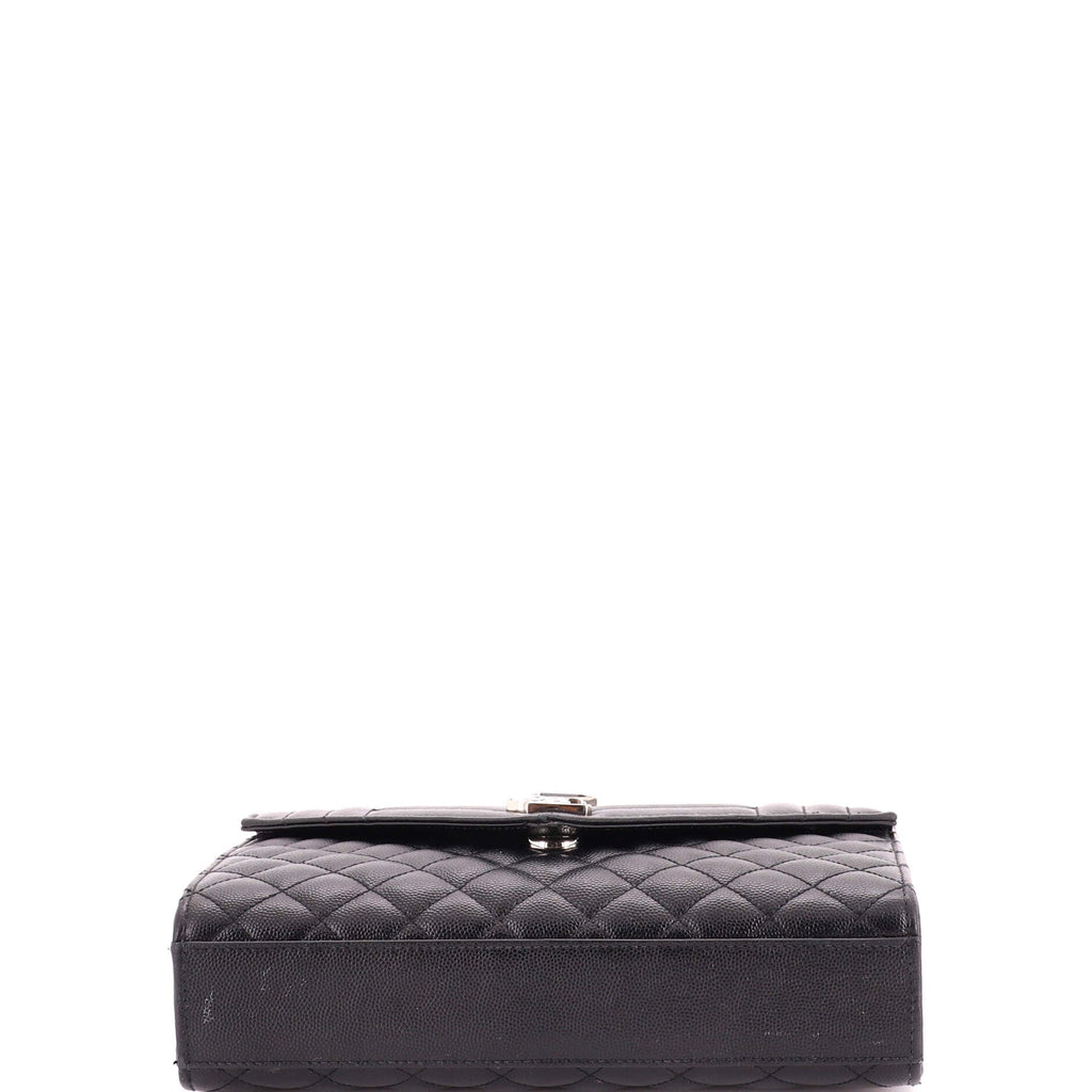 Classic Monogram Envelope Satchel Mixed Matelasse Leather Medium