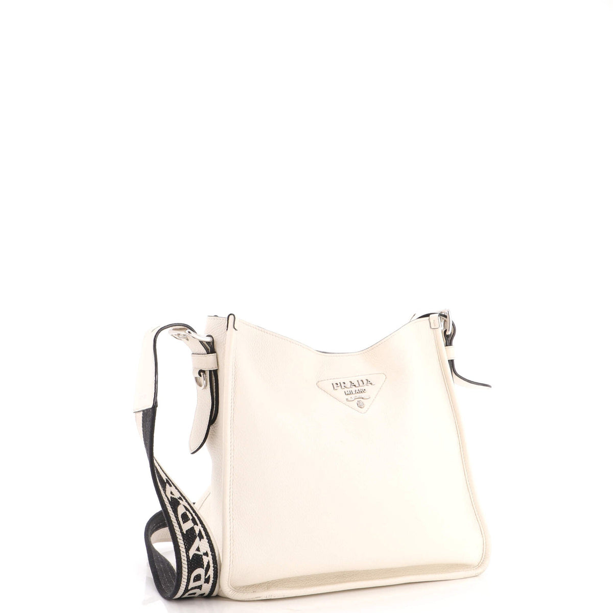 Logo Strap Hobo Leather Medium
