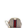 Ophidia Dome Shoulder Bag GG Coated Canvas Small