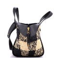 Paula's Ibiza Hammock Bag Raffia and Leather Compact