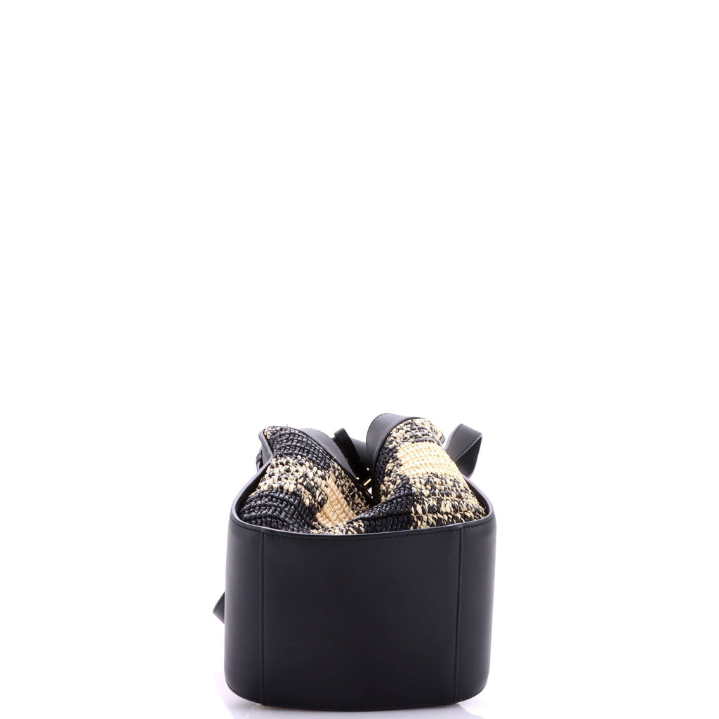 Paula's Ibiza Hammock Bag Raffia and Leather Compact
