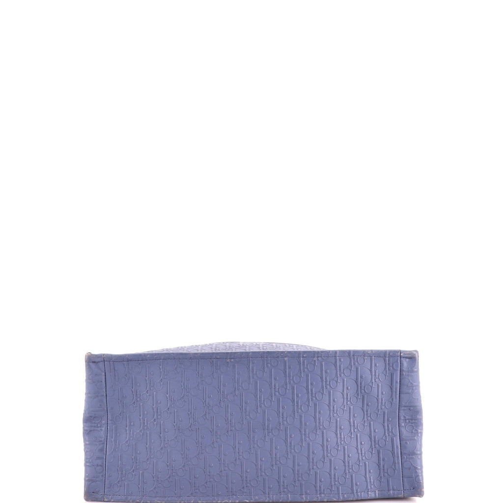 Book Tote Oblique Embossed Calfskin Large