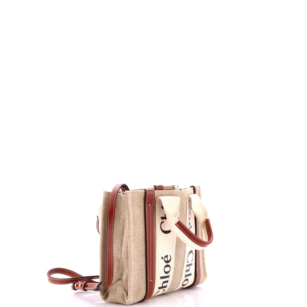Woody Convertible Tote Canvas with Leather Small